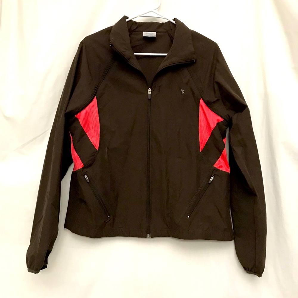 ⭐️Danskin Now Jacket/Vest XL 16-18 Active Wear Windbreaker 📌Sleeves Zip on/off